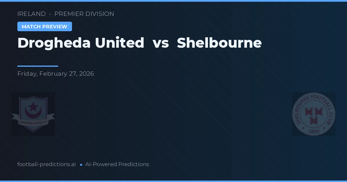 Drogheda United vs Shelbourne — typy i zapowiedź meczu