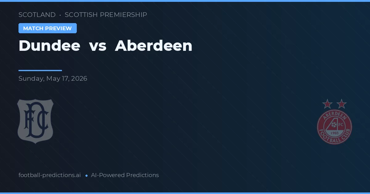 Dundee vs Aberdeen — typy i zapowiedź meczu