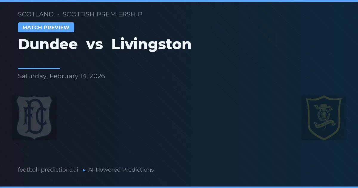 Dundee vs Livingston — typy i zapowiedź meczu