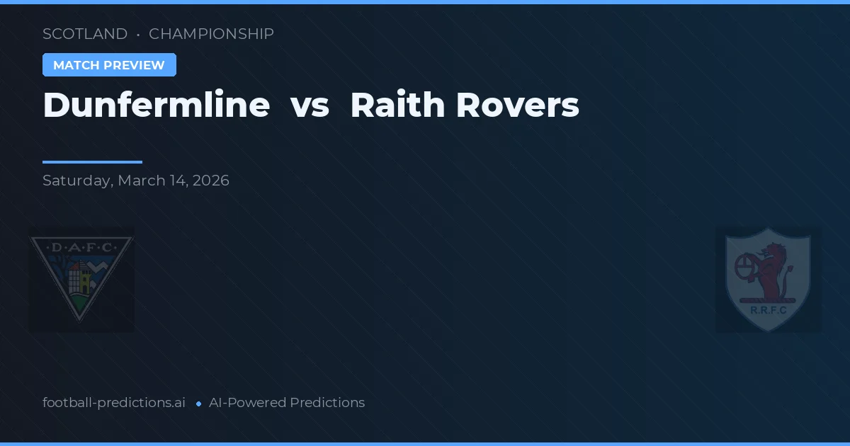 Dunfermline vs Raith Rovers — typy i zapowiedź meczu