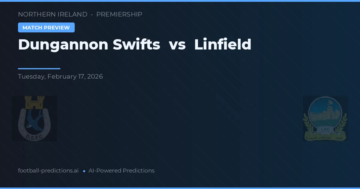 Dungannon Swifts vs Linfield — typy i zapowiedź meczu