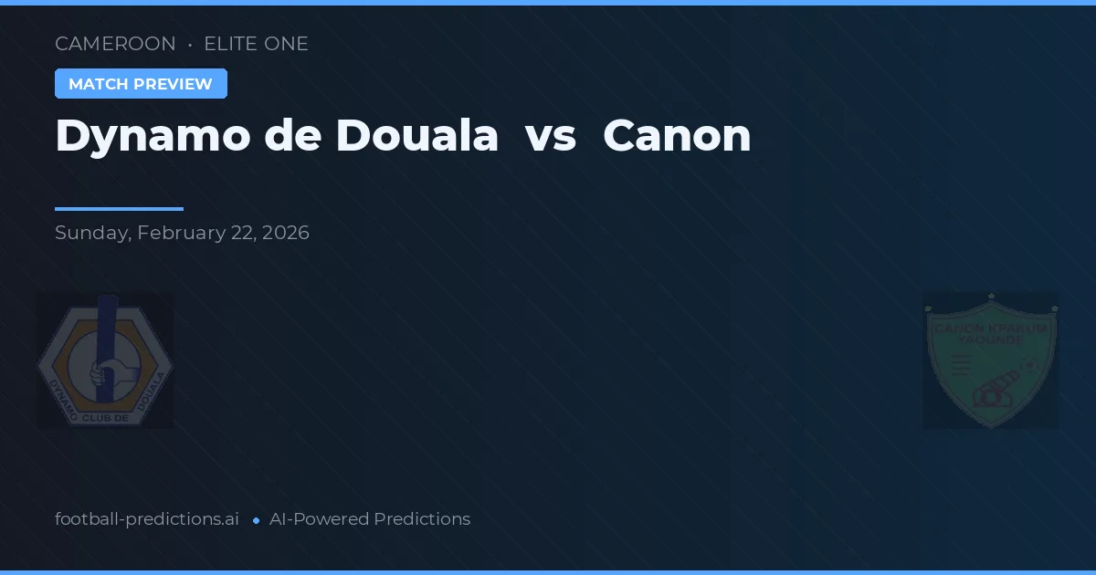 Dynamo de Douala vs Canon — typy i zapowiedź meczu