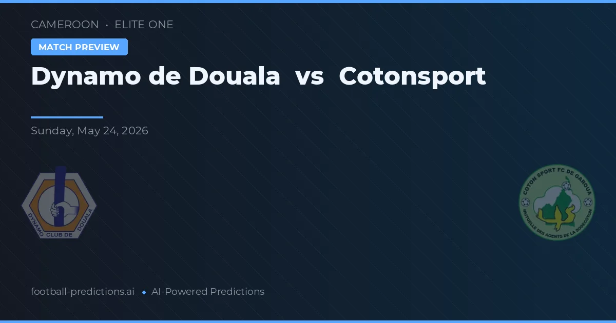 Dynamo de Douala vs Cotonsport — typy i zapowiedź meczu