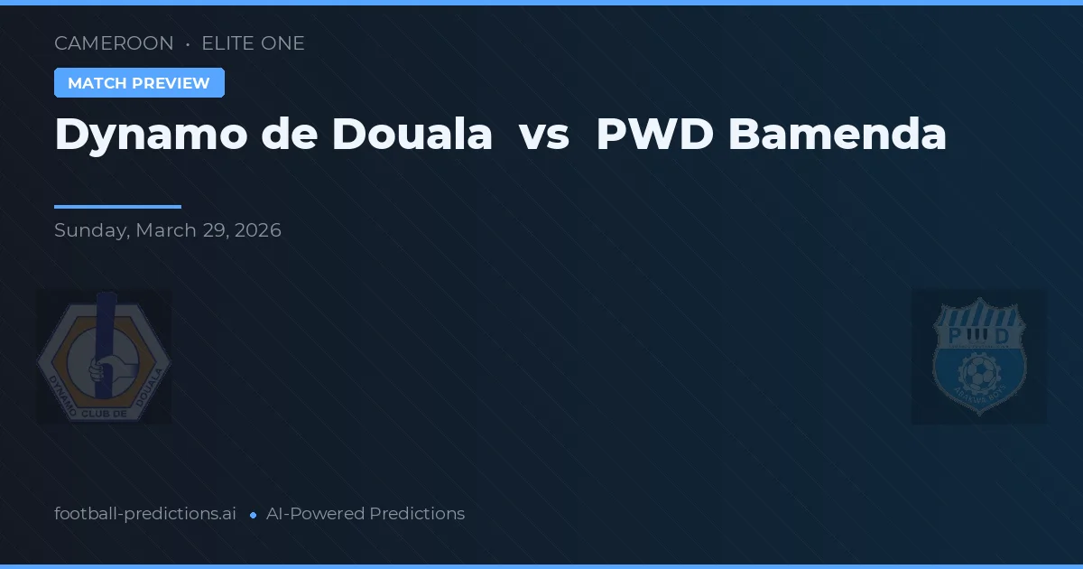 Dynamo de Douala vs PWD Bamenda — typy i zapowiedź meczu
