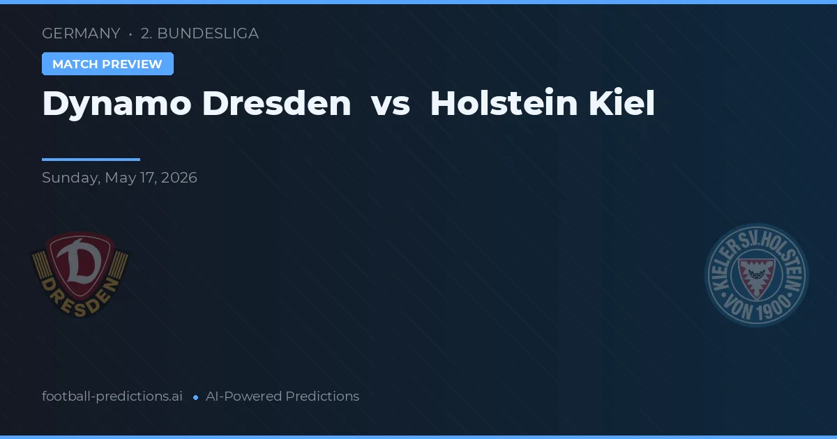 Dynamo Drezno vs Holstein Kiel — typy i zapowiedź meczu