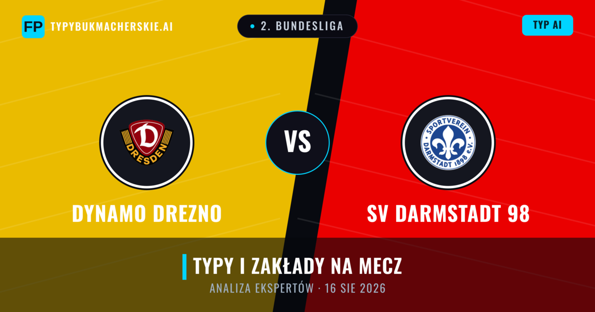 Dynamo Drezno vs SV Darmstadt 98 — typy i zapowiedź meczu