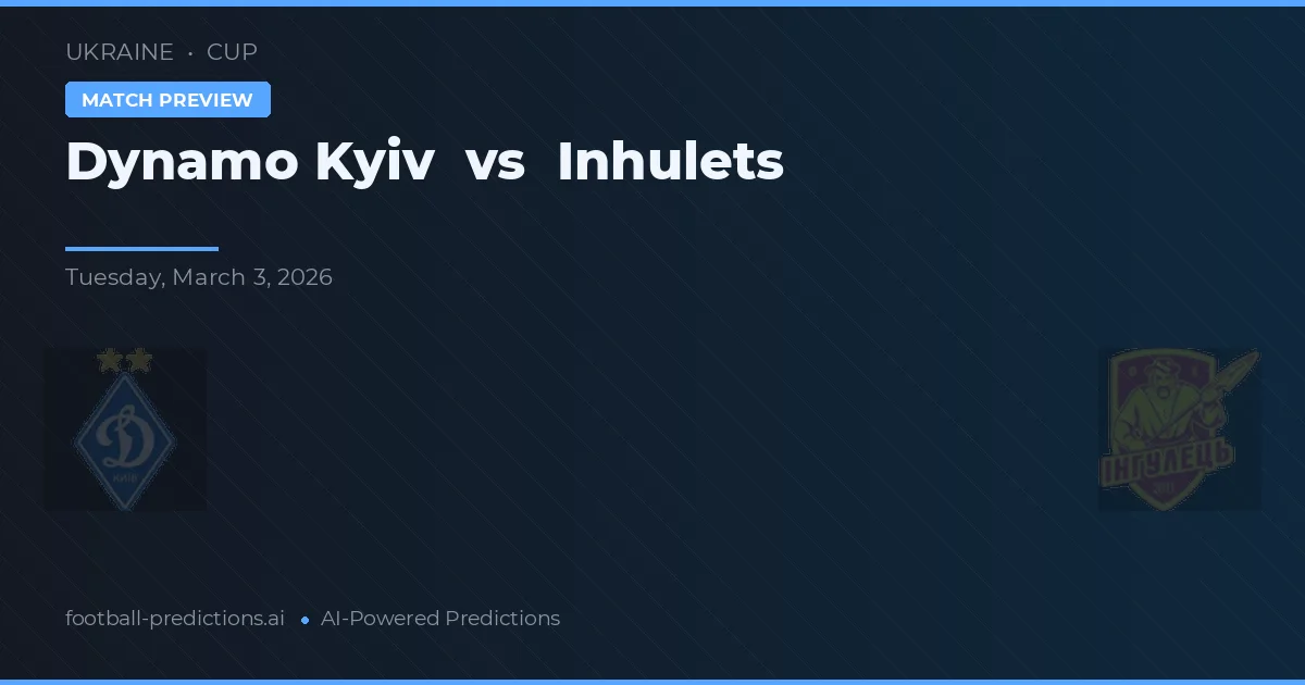 Dynamo Kijów vs Inhulets — typy i zapowiedź meczu