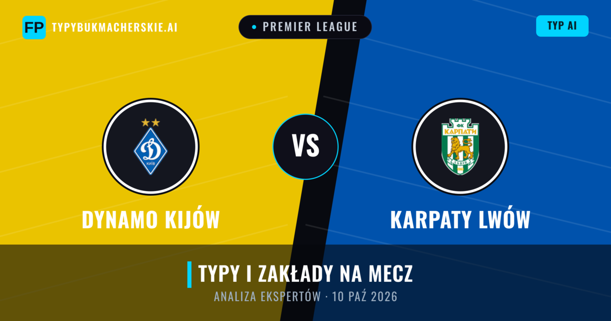 Dynamo Kijów vs Karpaty Lwów — typy i zapowiedź meczu