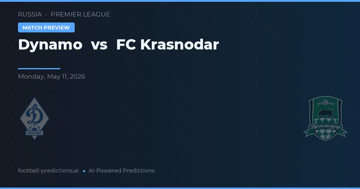 Dynamo Moskwa vs FK Krasnodar — typy i zapowiedź meczu
