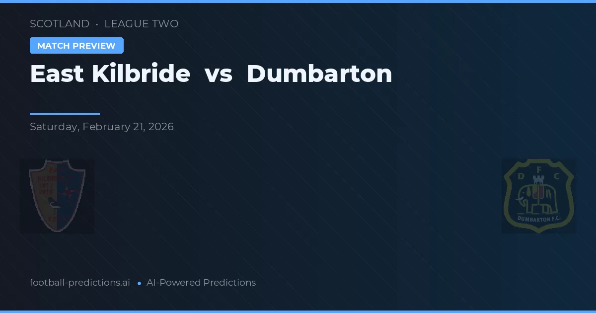 East Kilbride vs Dumbarton — typy i zapowiedź meczu