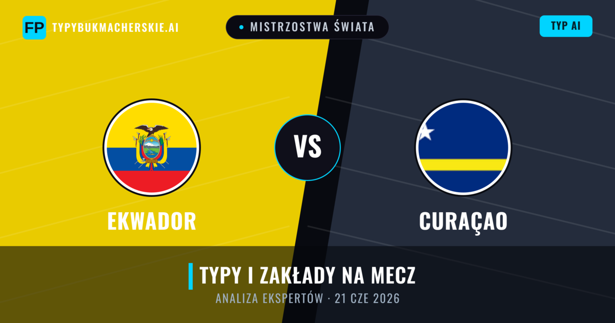 Ekwador vs Curaçao — typy i zapowiedź meczu