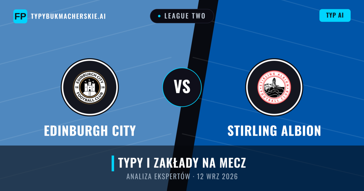 Edinburgh City vs Stirling Albion — typy i zapowiedź meczu