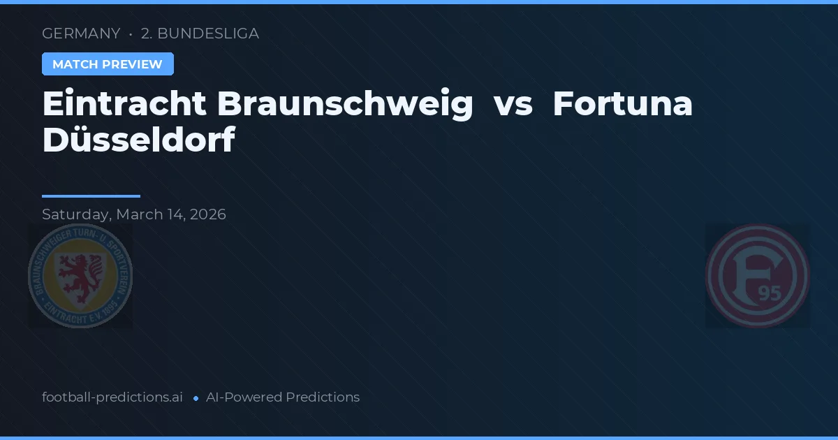Eintracht Braunschweig vs Fortuna Düsseldorf — typy i zapowiedź meczu