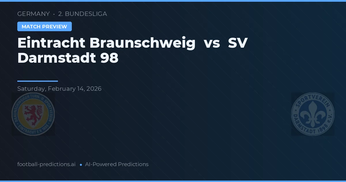 Eintracht Braunschweig vs SV Darmstadt 98 — typy i zapowiedź meczu