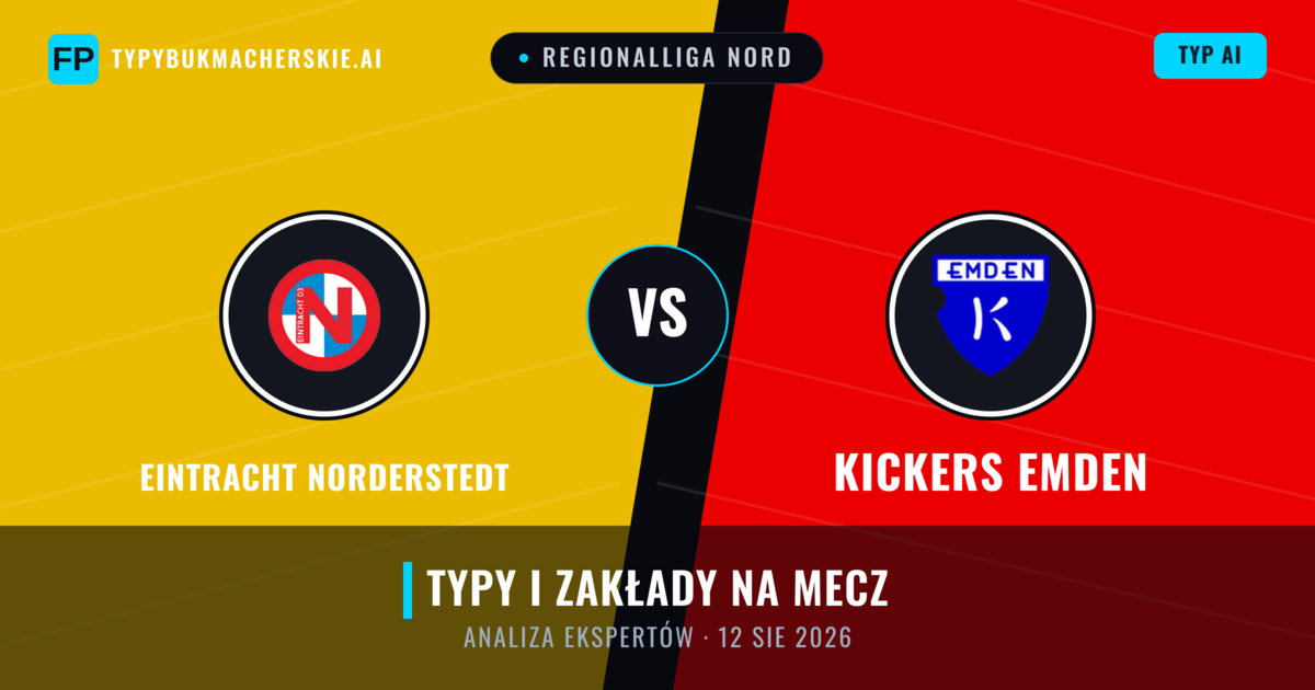 Eintracht Norderstedt vs Kickers Emden — typy i zapowiedź meczu