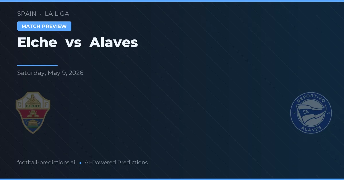 Elche vs Alaves — typy i zapowiedź meczu