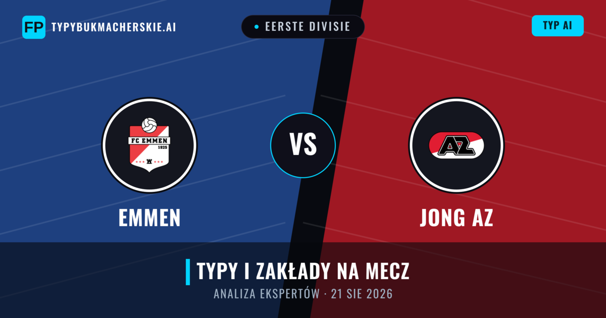 Emmen vs Jong AZ — typy i zapowiedź meczu