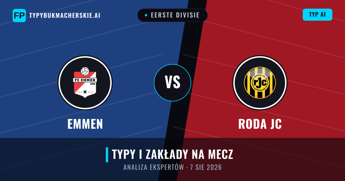 Emmen vs Roda JC — typy i zapowiedź meczu