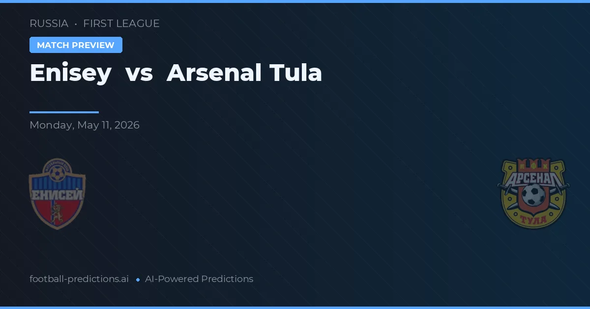Enisey vs Arsenal Tula — typy i zapowiedź meczu