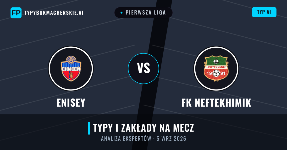 Enisey vs FK Neftekhimik — typy i zapowiedź meczu