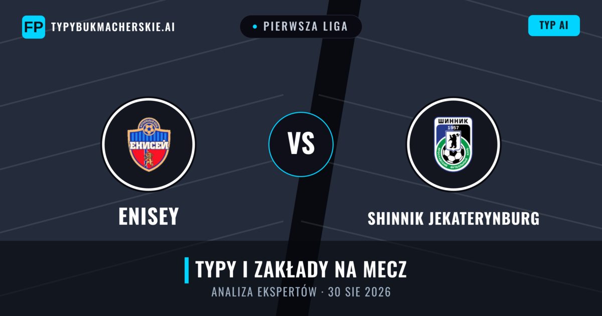 Enisey vs Shinnik Jekaterynburg — typy i zapowiedź meczu