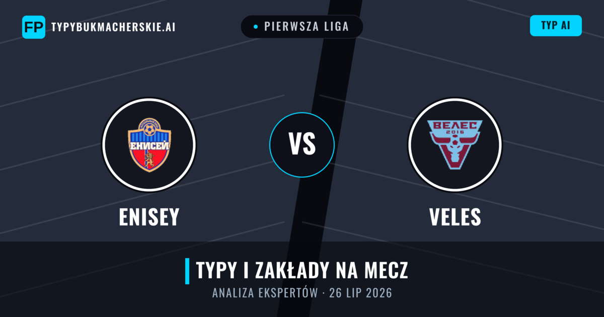 Enisey vs Veles — typy i zapowiedź meczu
