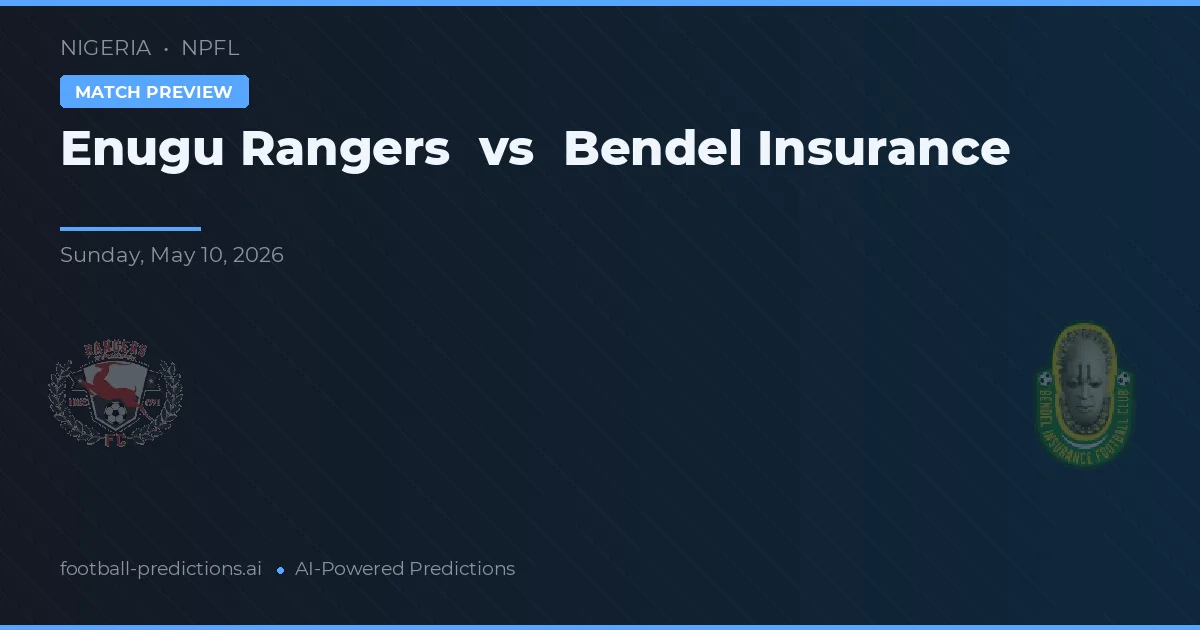 Enugu Rangers vs Bendel Insurance — typy i zapowiedź meczu