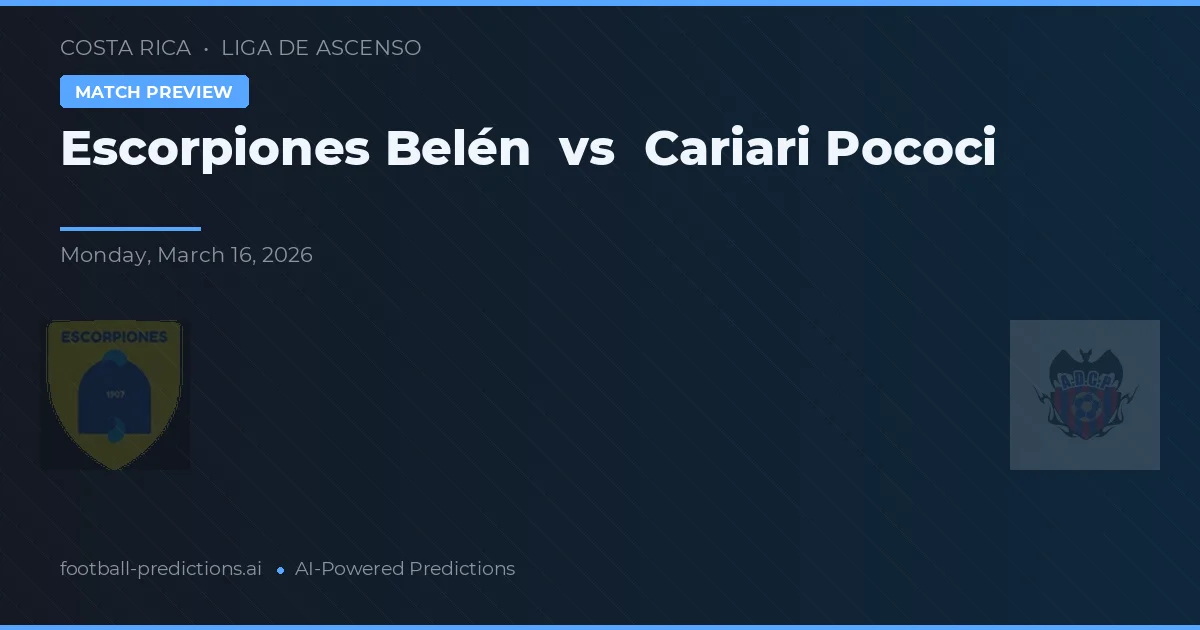 Escorpiones Belén vs Cariari Pococi — typy i zapowiedź meczu