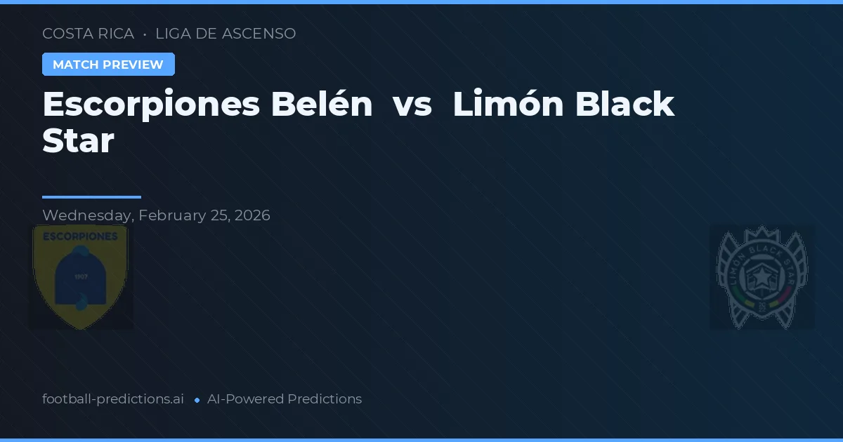 Escorpiones Belén vs Limón Black Star — typy i zapowiedź meczu