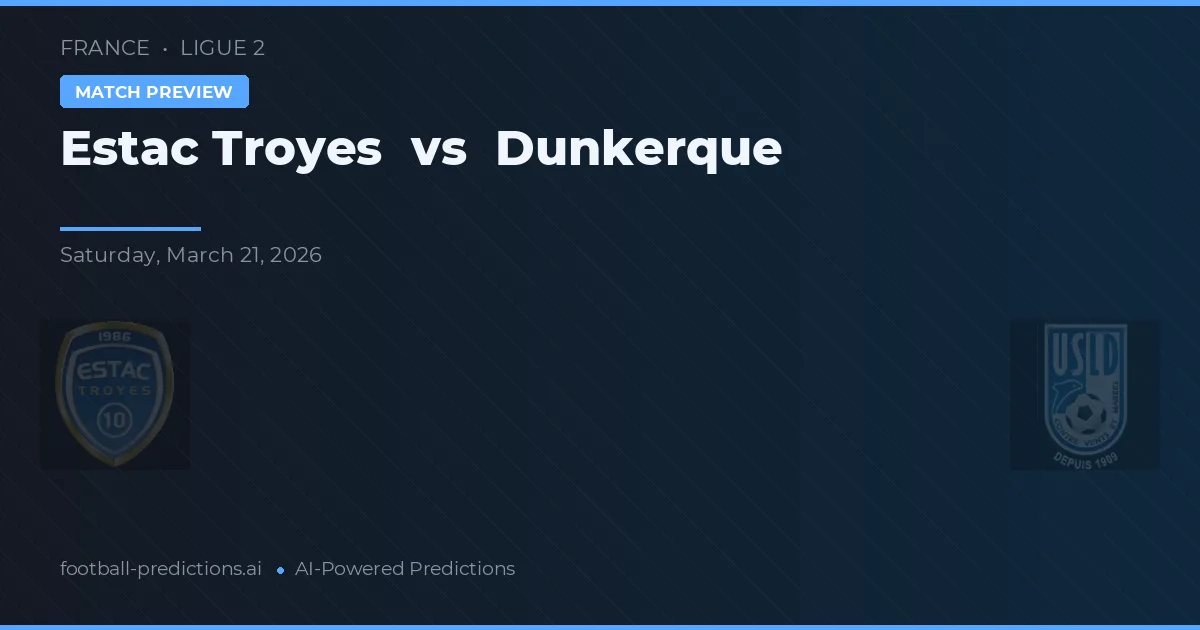 Estac Troyes vs Dunkerque — typy i zapowiedź meczu