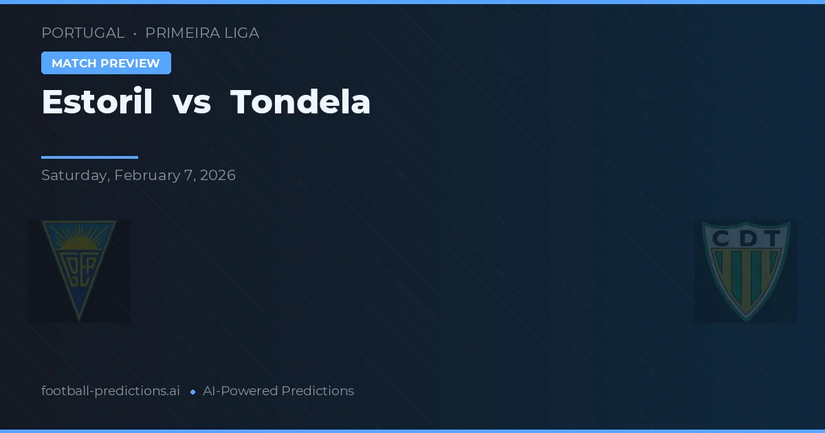 Estoril vs Tondela — typy i zapowiedź meczu