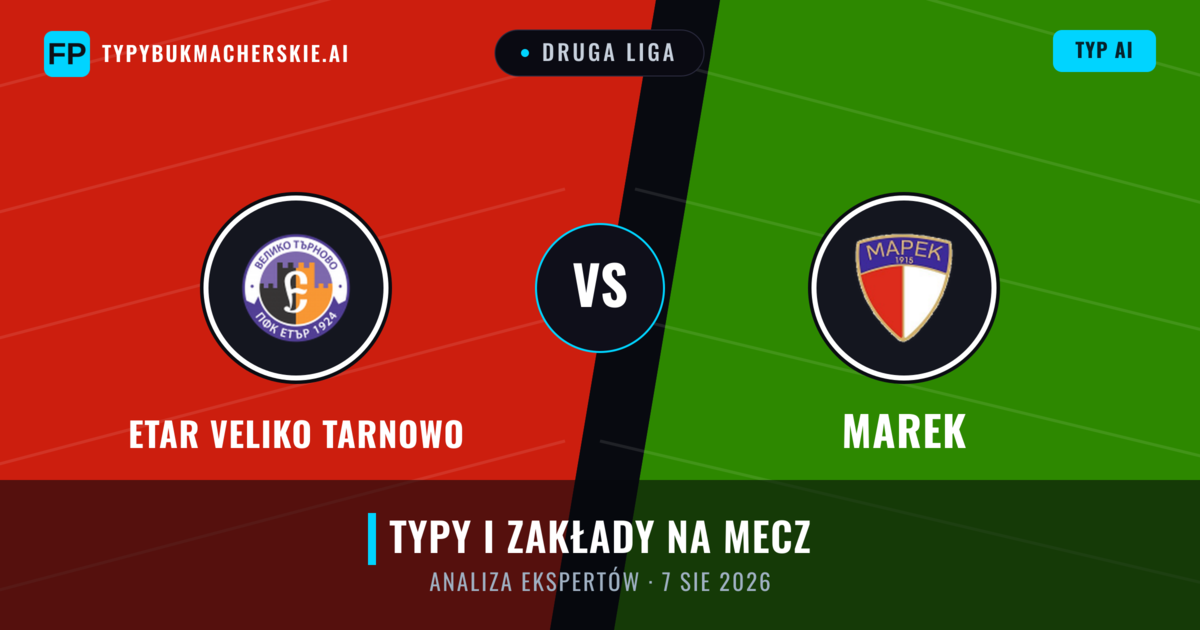 Etar Veliko Tarnowo vs Marek — typy i zapowiedź meczu