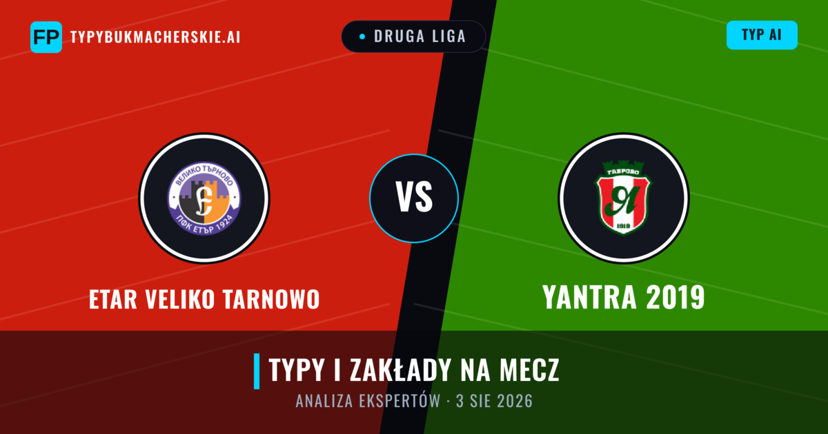 Etar Veliko Tarnowo vs Yantra 2019 — typy i zapowiedź meczu