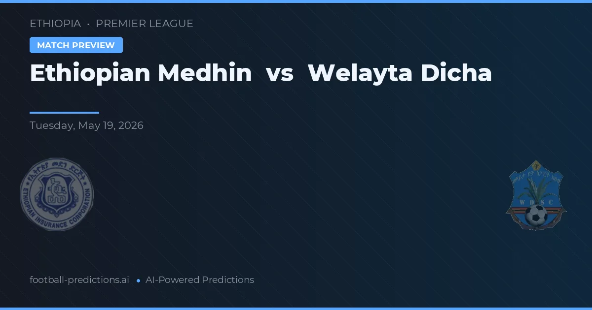 Ethiopian Medhin vs Welayta Dicha — typy i zapowiedź meczu