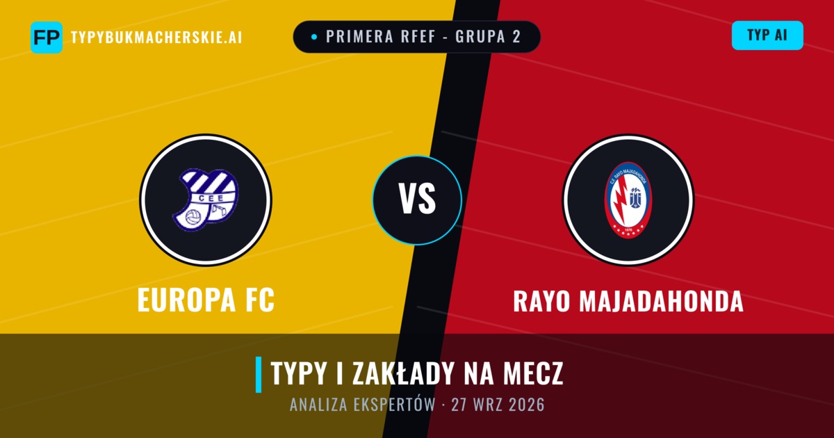 Europa FC vs Rayo Majadahonda — typy i zapowiedź meczu