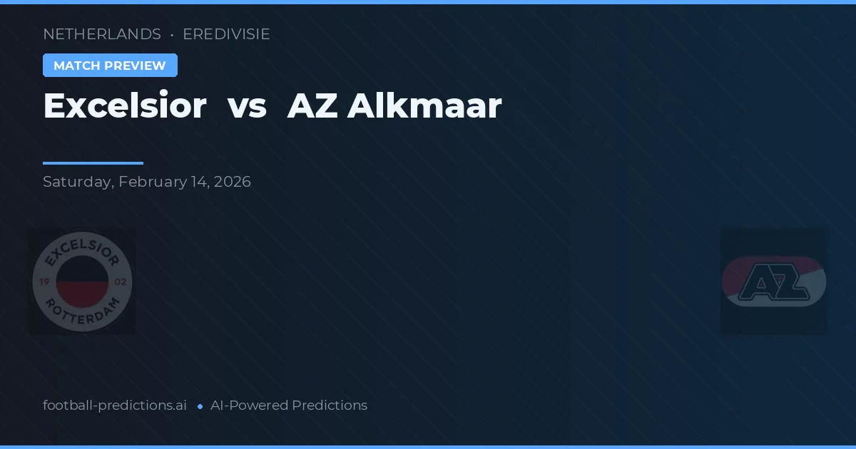 Excelsior vs AZ Alkmaar — typy i zapowiedź meczu