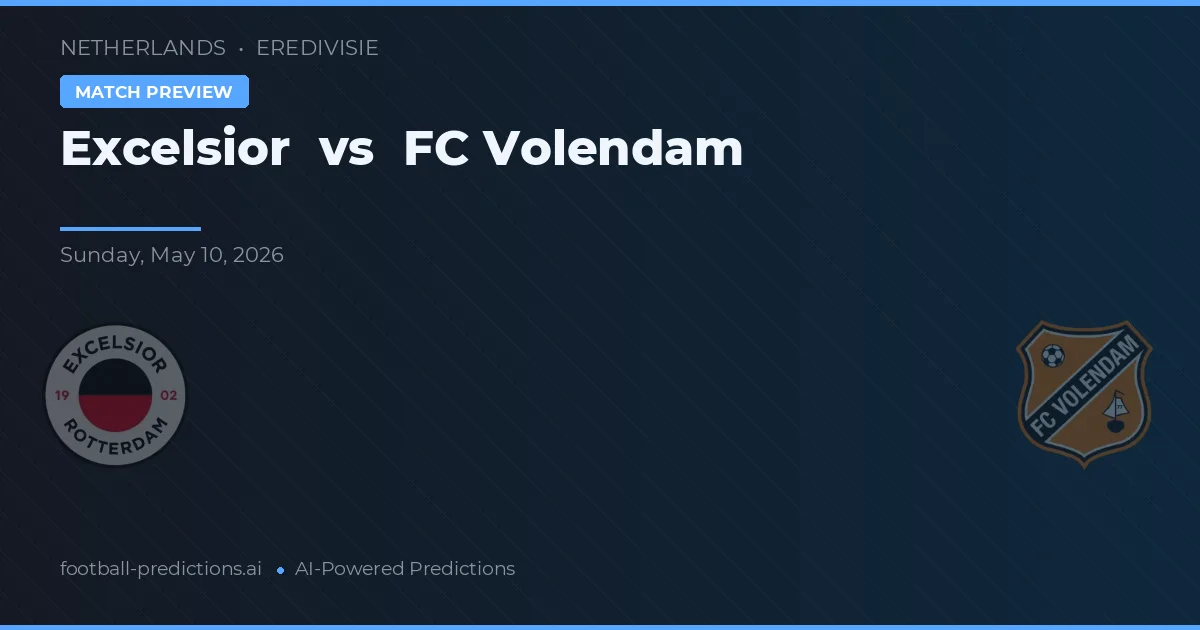 Excelsior vs FC Volendam — typy i zapowiedź meczu