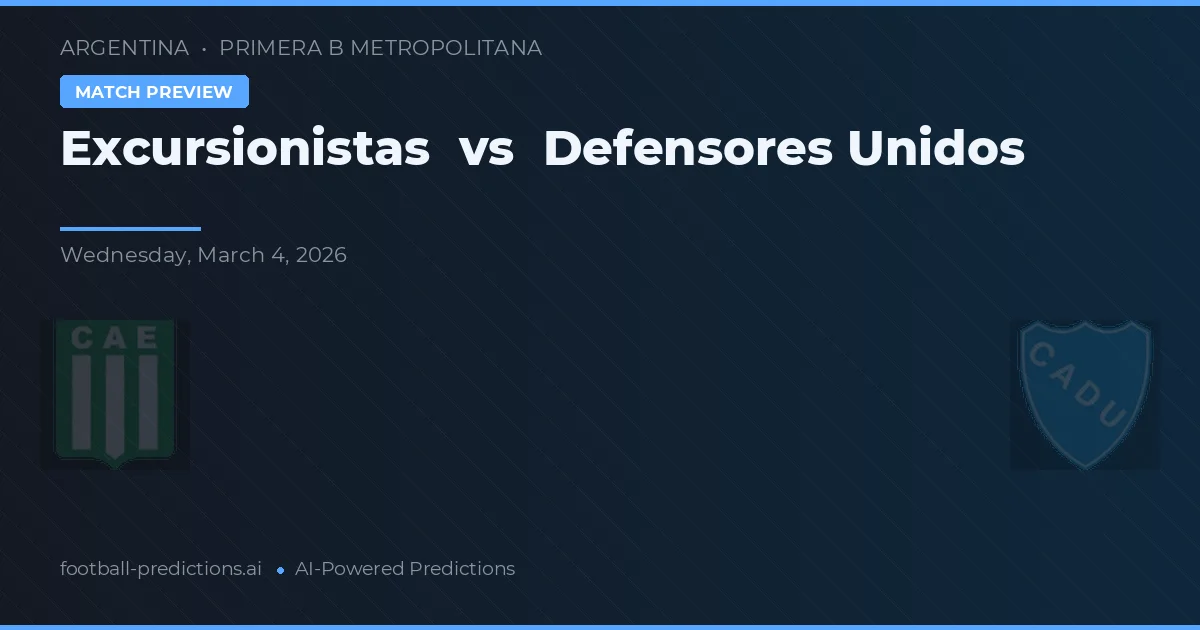 Excursionistas vs Defensores Unidos — typy i zapowiedź meczu