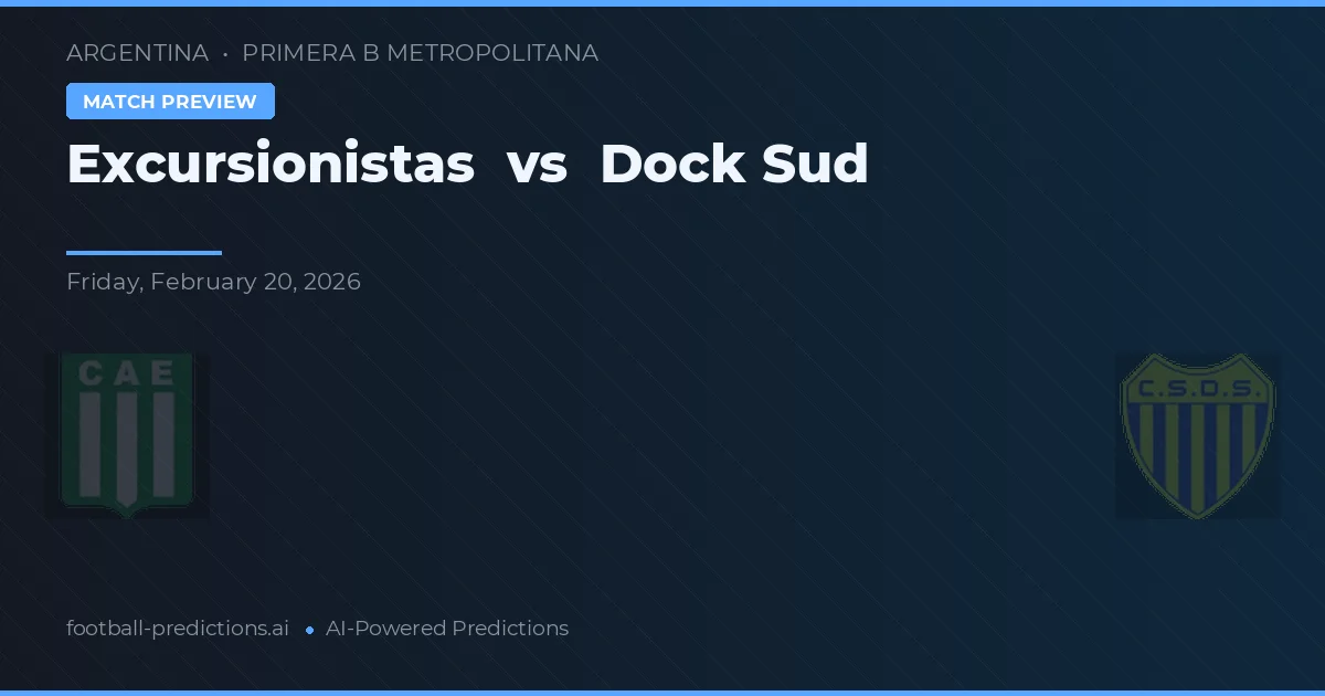 Excursionistas vs Dock Sud — typy i zapowiedź meczu