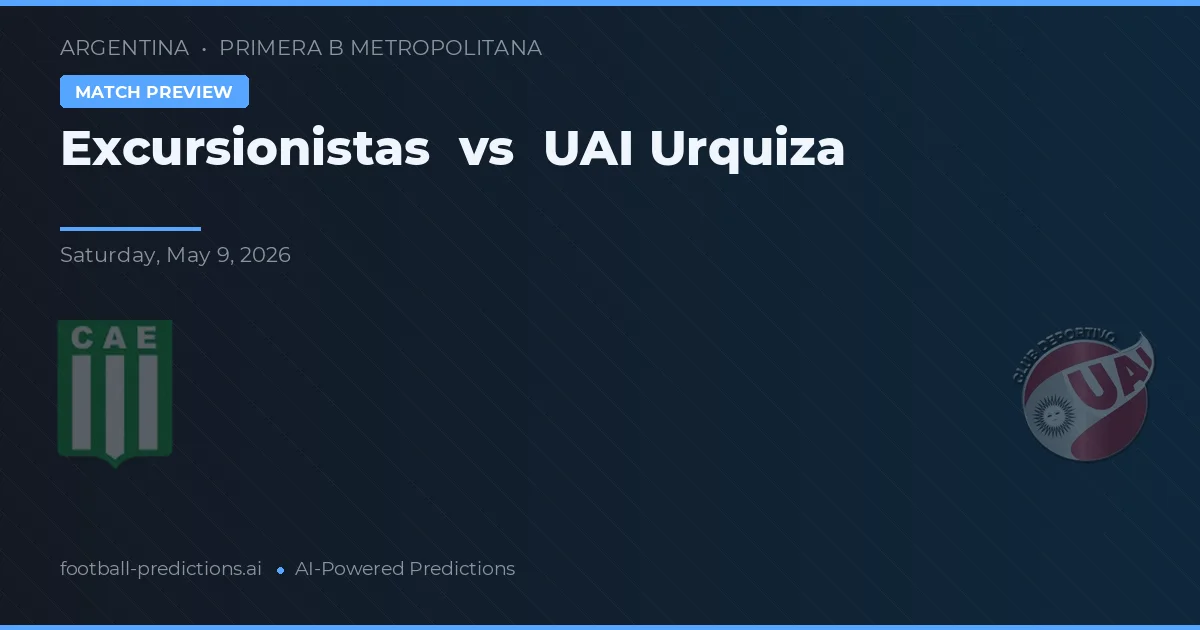 Excursionistas vs UAI Urquiza — typy i zapowiedź meczu