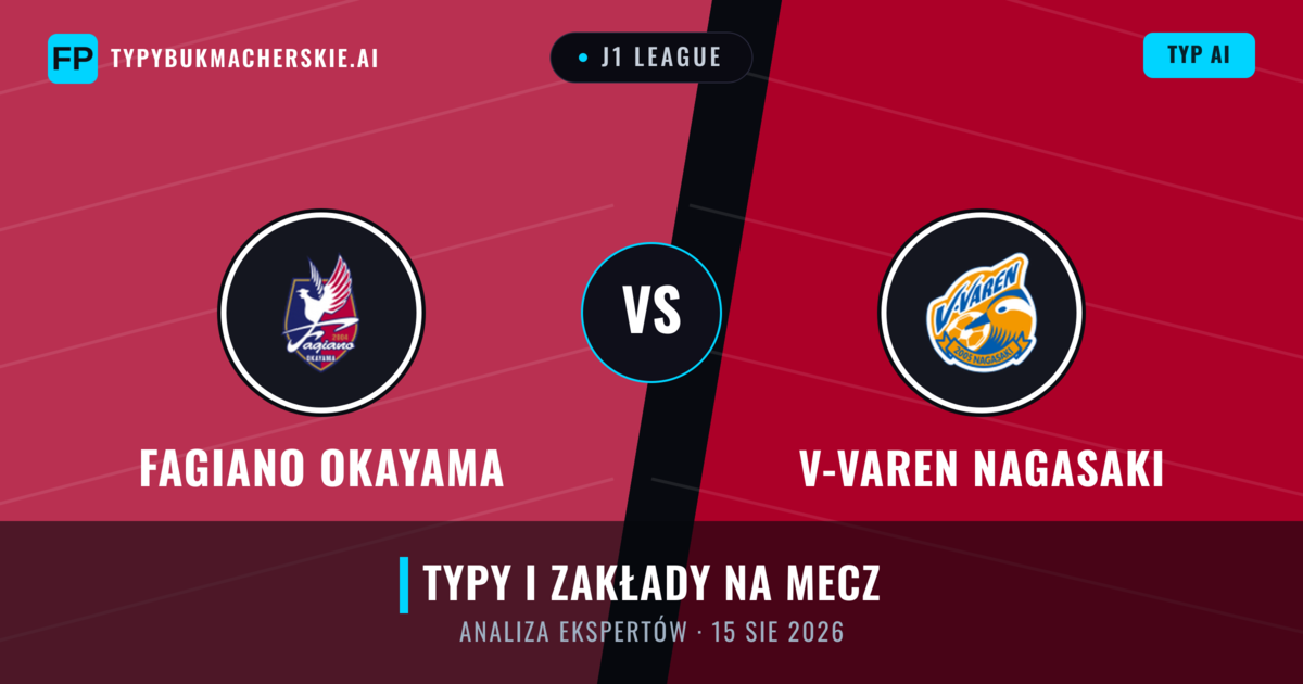 Fagiano Okayama vs V-varen Nagasaki — typy i zapowiedź meczu