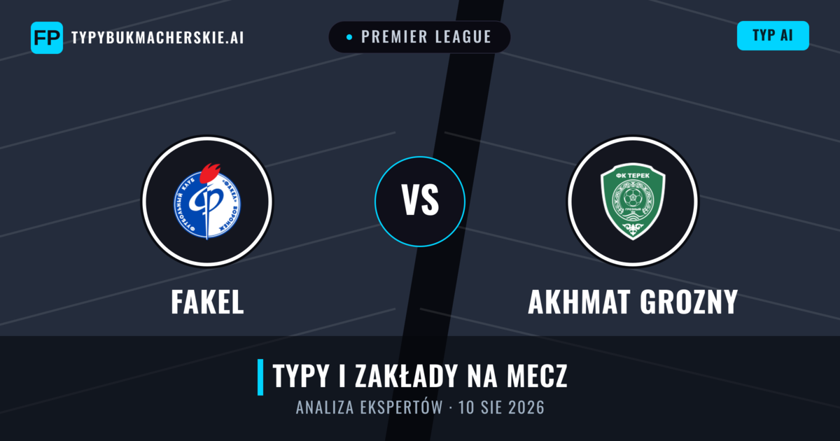 Fakel vs Akhmat Grozny — typy i zapowiedź meczu