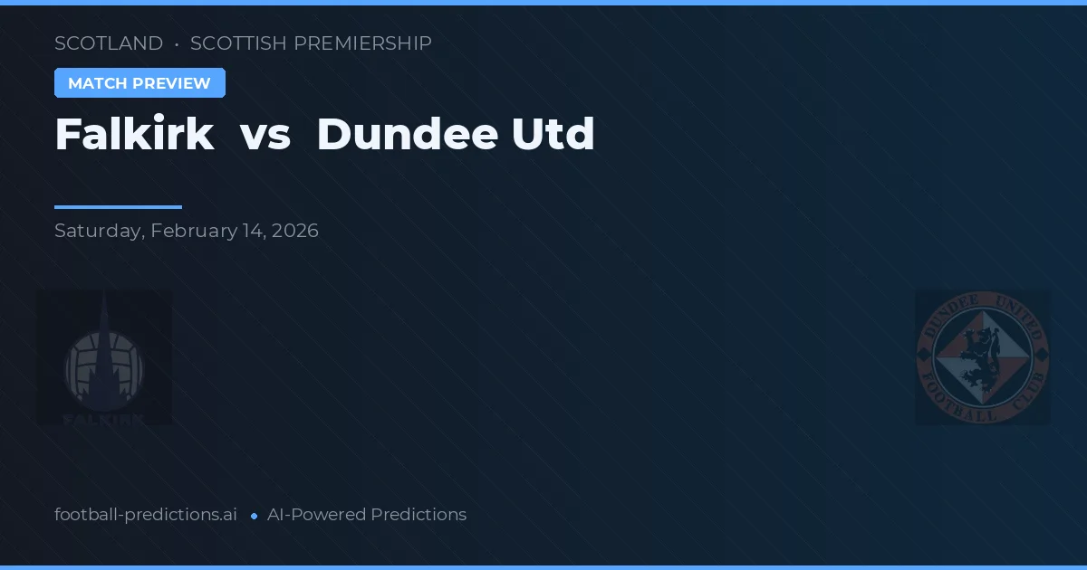 Falkirk vs Dundee Utd — typy i zapowiedź meczu