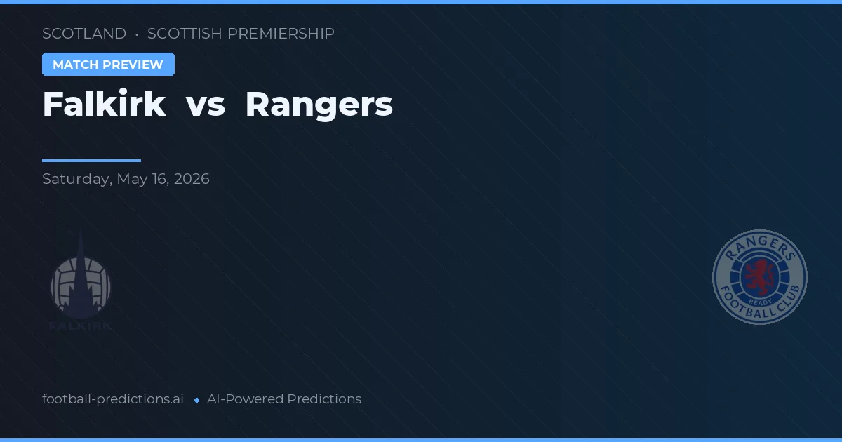 Falkirk vs Rangers — typy i zapowiedź meczu