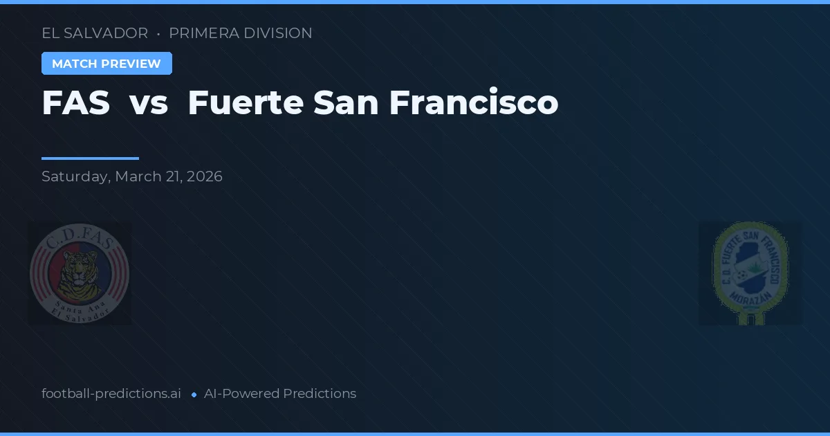 FAS vs Fuerte San Francisco — typy i zapowiedź meczu