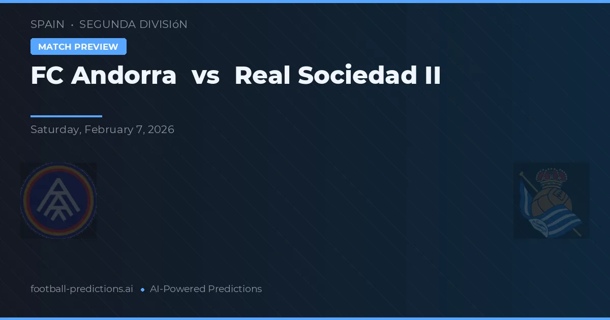 FC Andorra vs Real Sociedad B — typy i zapowiedź meczu