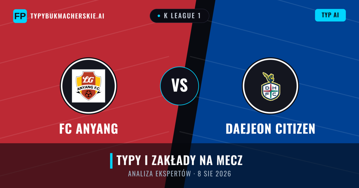 FC Anyang vs Daejeon Citizen — typy i zapowiedź meczu
