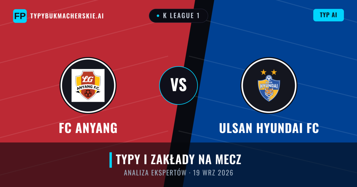 FC Anyang vs Ulsan Hyundai FC — typy i zapowiedź meczu