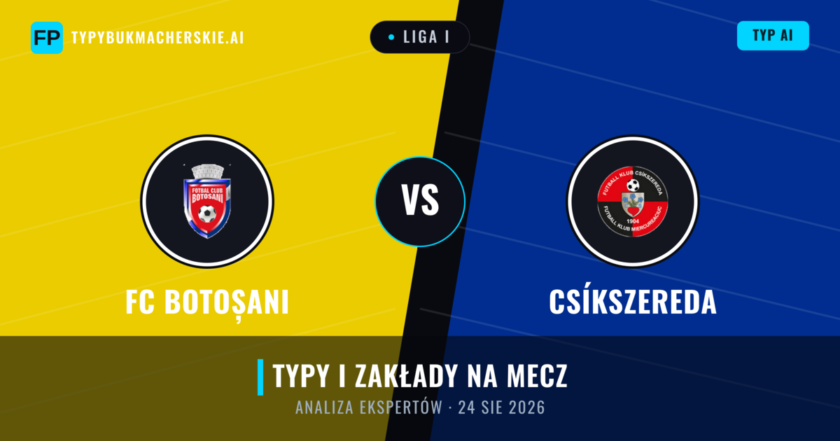 FC Botoșani vs Csíkszereda — typy i zapowiedź meczu