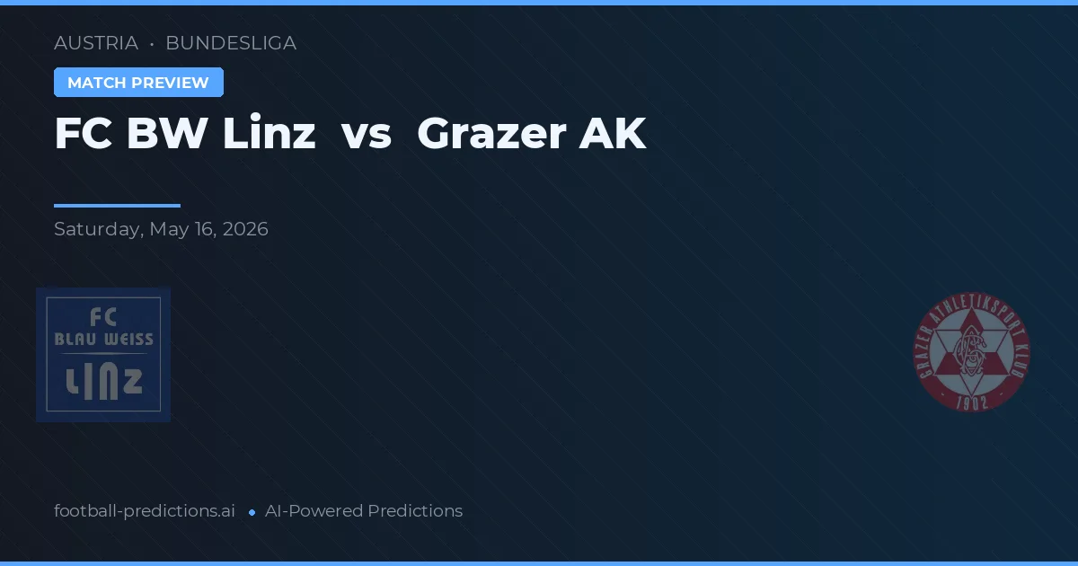 FC Bawaria Linz vs Grazer AK — typy i zapowiedź meczu